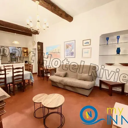 Appartement Riviera - Barillerie 3 - Vieille 50m De La Plage- 4 Pieces - Ac